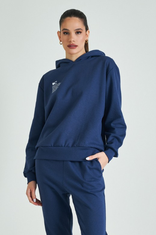 Εικόνα της Φούτερ με κουκούλα unisex oversized