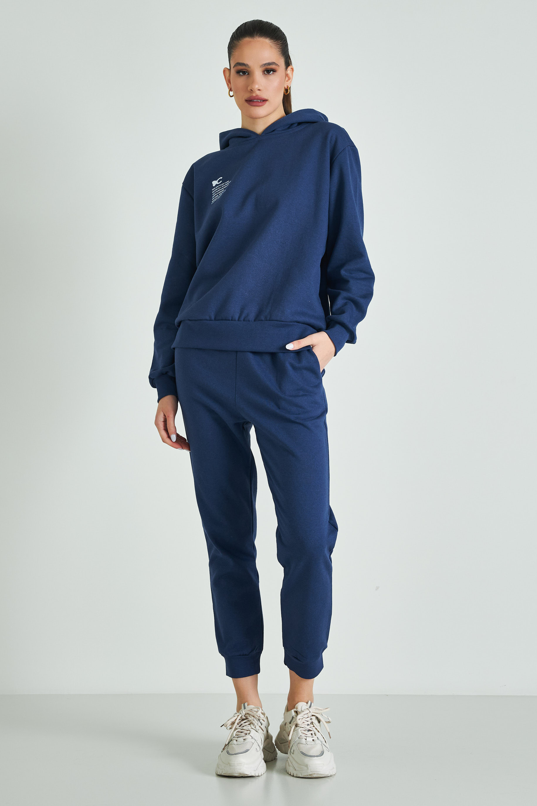 Εικόνα της Φούτερ με κουκούλα unisex oversized