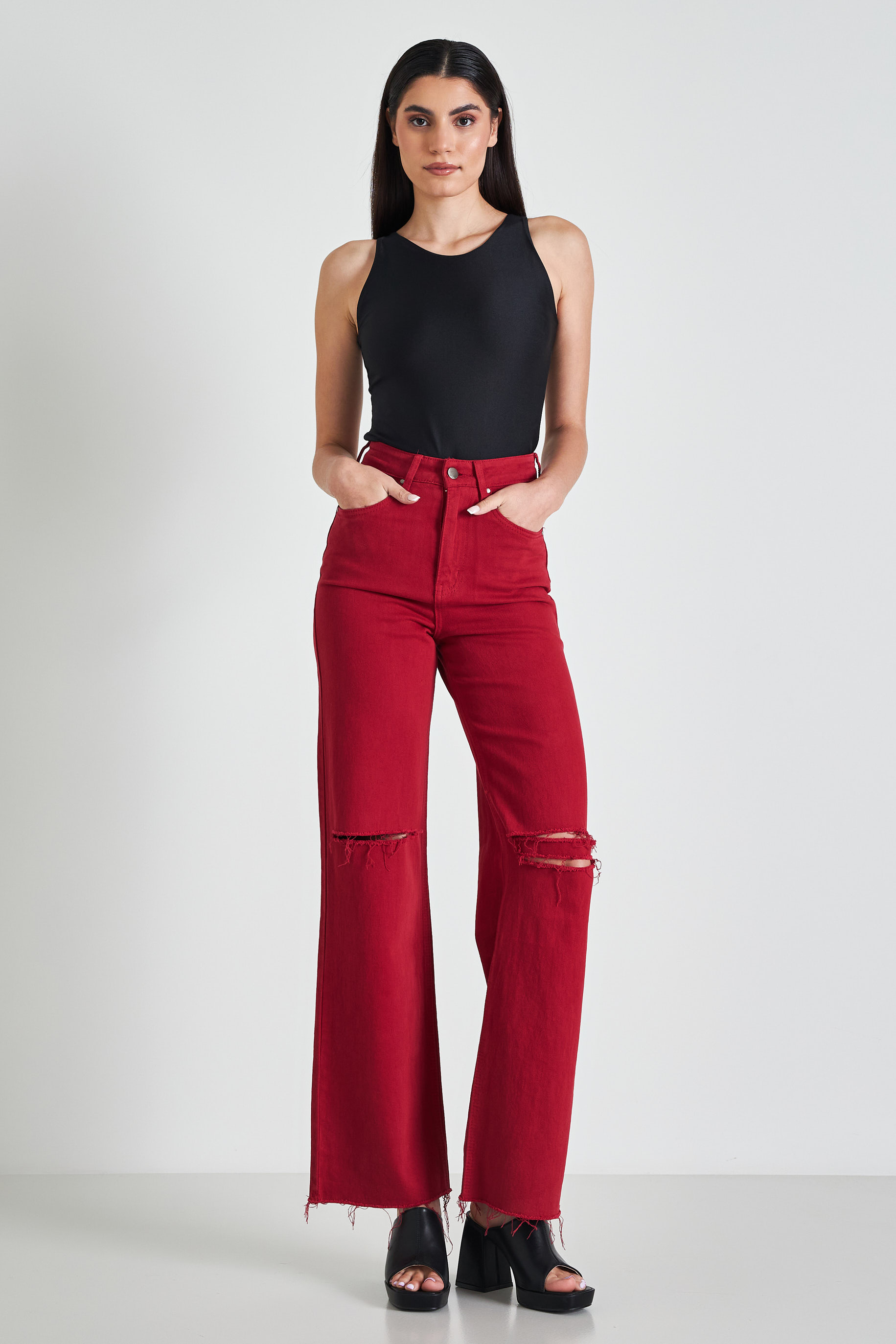 Picture of Wide leg jeans in colors