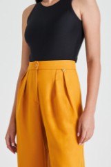 Picture of Pleated zip culotte pants