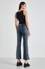 Picture of Flared animal print trousers