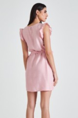 Picture of Shoulder ruffled dress