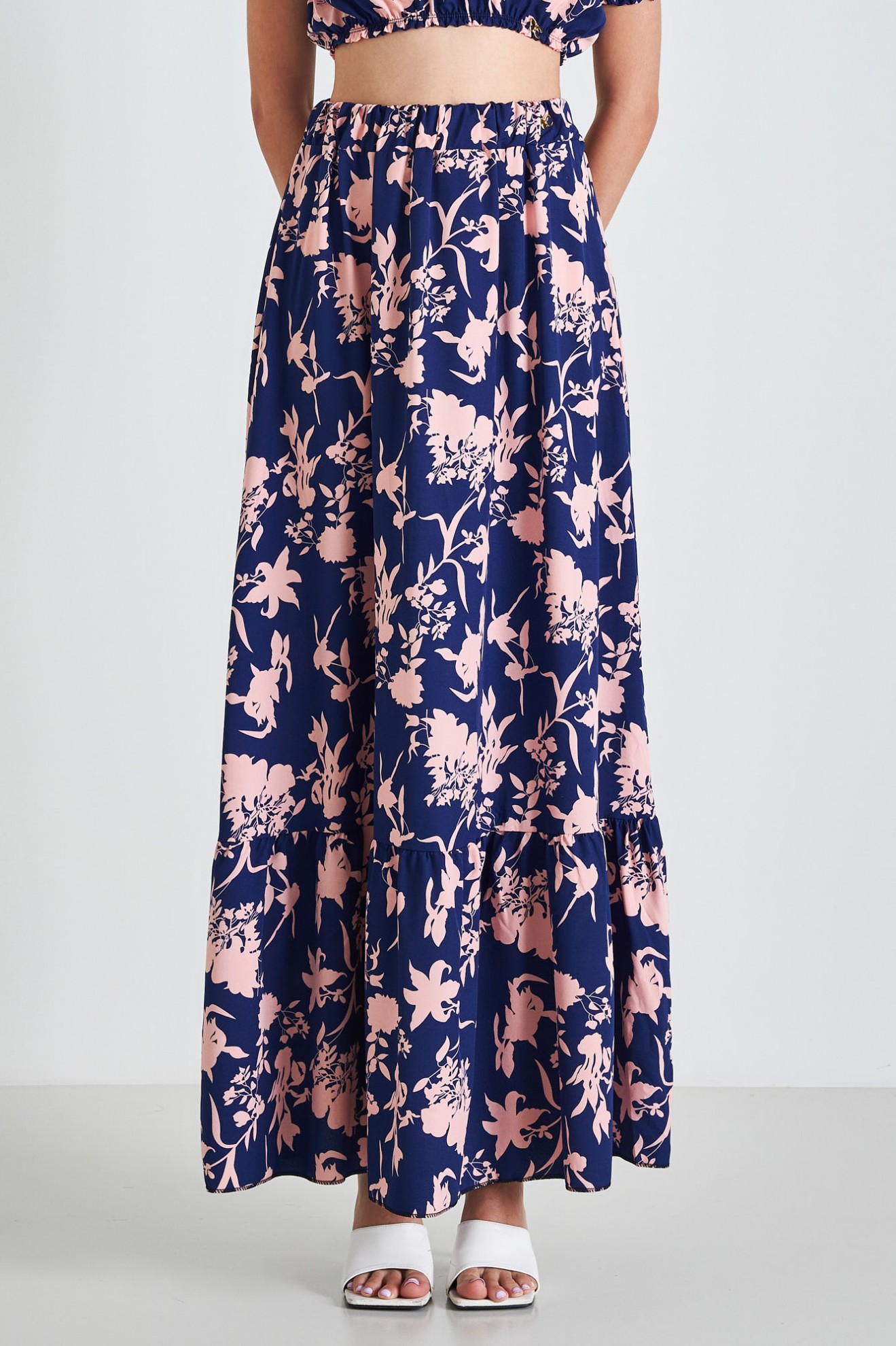 Floral long skirts sales