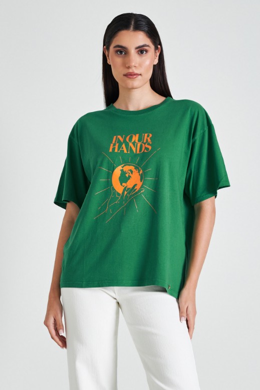 Picture of T-shirt earth print