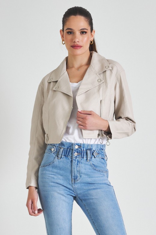 Picture of Cropped biker jacket