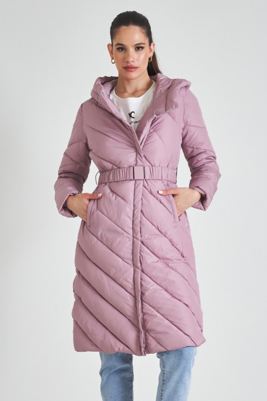 Picture of Puffer belted jacket