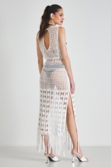 Picture of Knitted dress with fringes