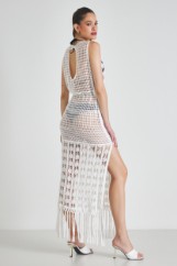 Picture of Knitted dress with fringes