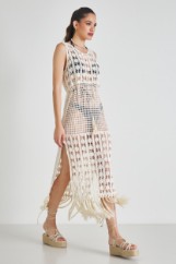 Picture of Knitted dress with fringes