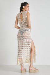 Picture of Knitted dress with fringes