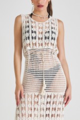 Picture of Knitted dress with fringes