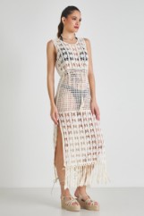 Picture of Knitted dress with fringes