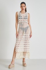 Picture of Knitted dress with fringes