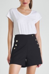 Picture of Highwaisted tailored shorts with buttons