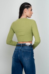 Picture of Cropped sweater with knot