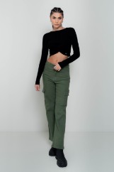 Picture of Cropped sweater with knot