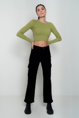 Picture of Cropped sweater with slits