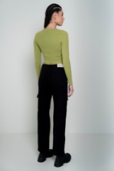 Picture of Cropped sweater with slits