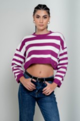 Picture of Striped cropped sweater