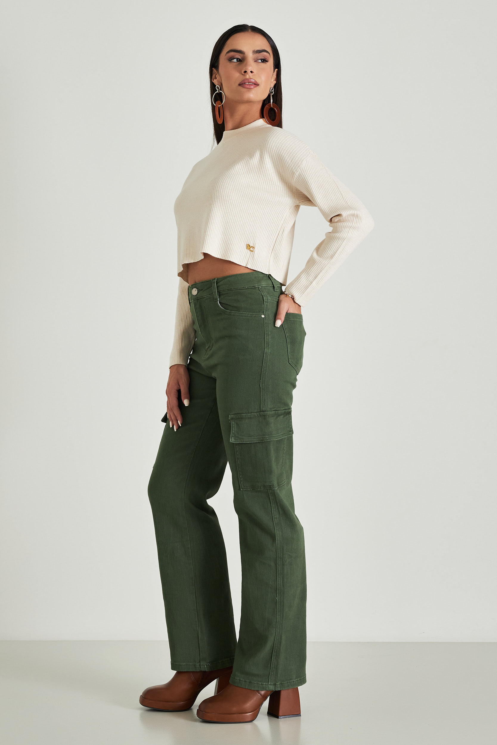 Picture of Highwaisted cargo jeans