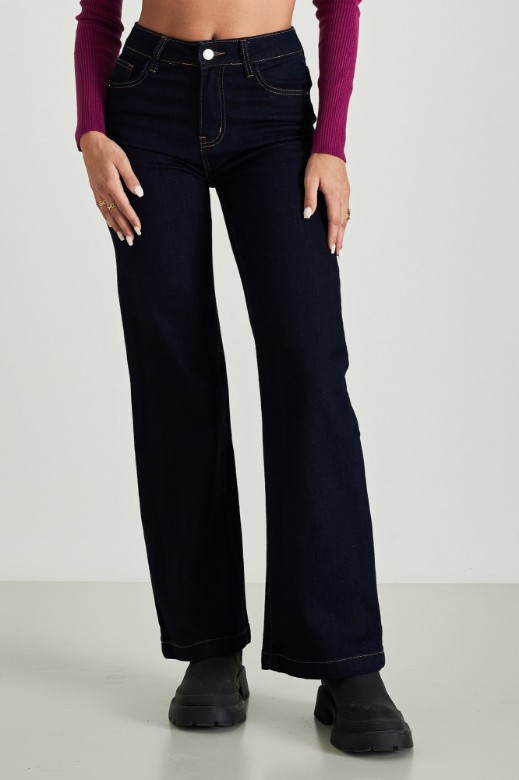 Εικόνα της Τζιν παντελόνι wide leg