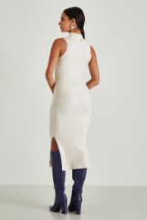 Picture of Ribbed dress with split