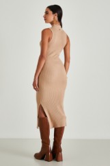 Picture of Ribbed dress with split