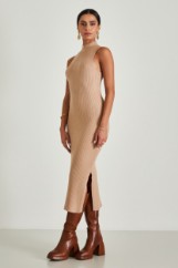 Picture of Ribbed dress with split