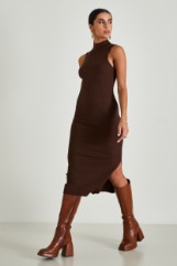 Picture of Ribbed dress with split
