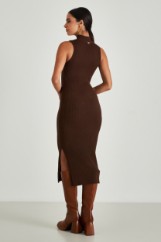 Picture of Ribbed dress with split