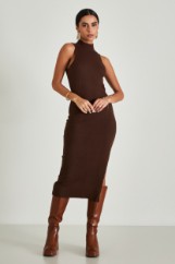 Picture of Ribbed dress with split