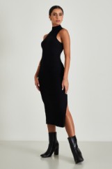 Picture of Ribbed dress with split