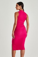 Picture of Ribbed dress with gold buttons