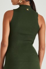 Picture of Ribbed dress with gold buttons