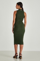 Picture of Ribbed dress with gold buttons