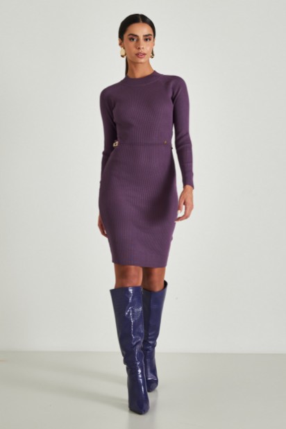 Picture of Knitted dress with slits