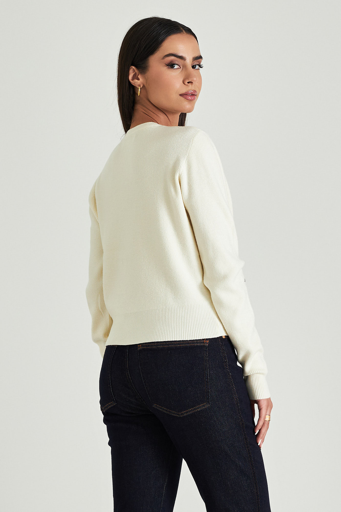Picture of Ribbed sweater with waistband