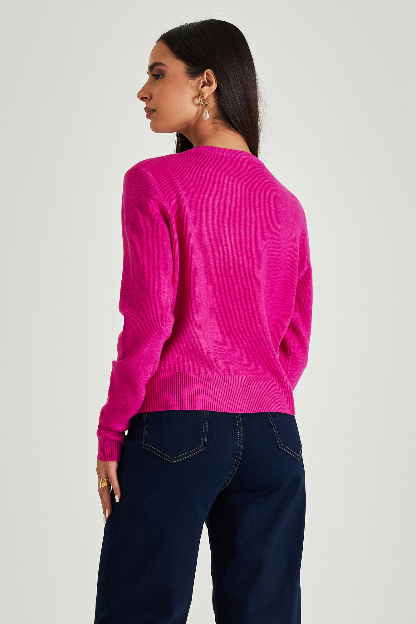 Picture of Ribbed sweater with waistband