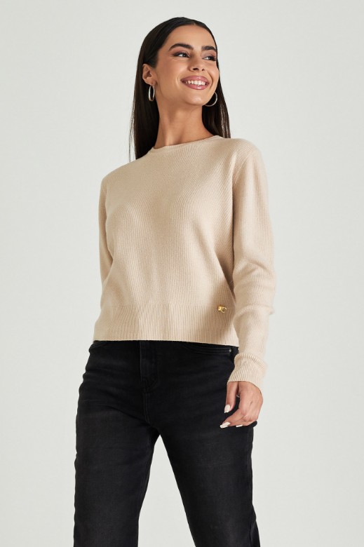 Picture of Ribbed sweater with waistband