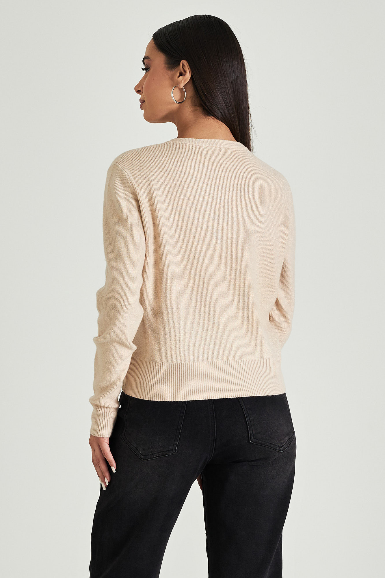 Picture of Ribbed sweater with waistband