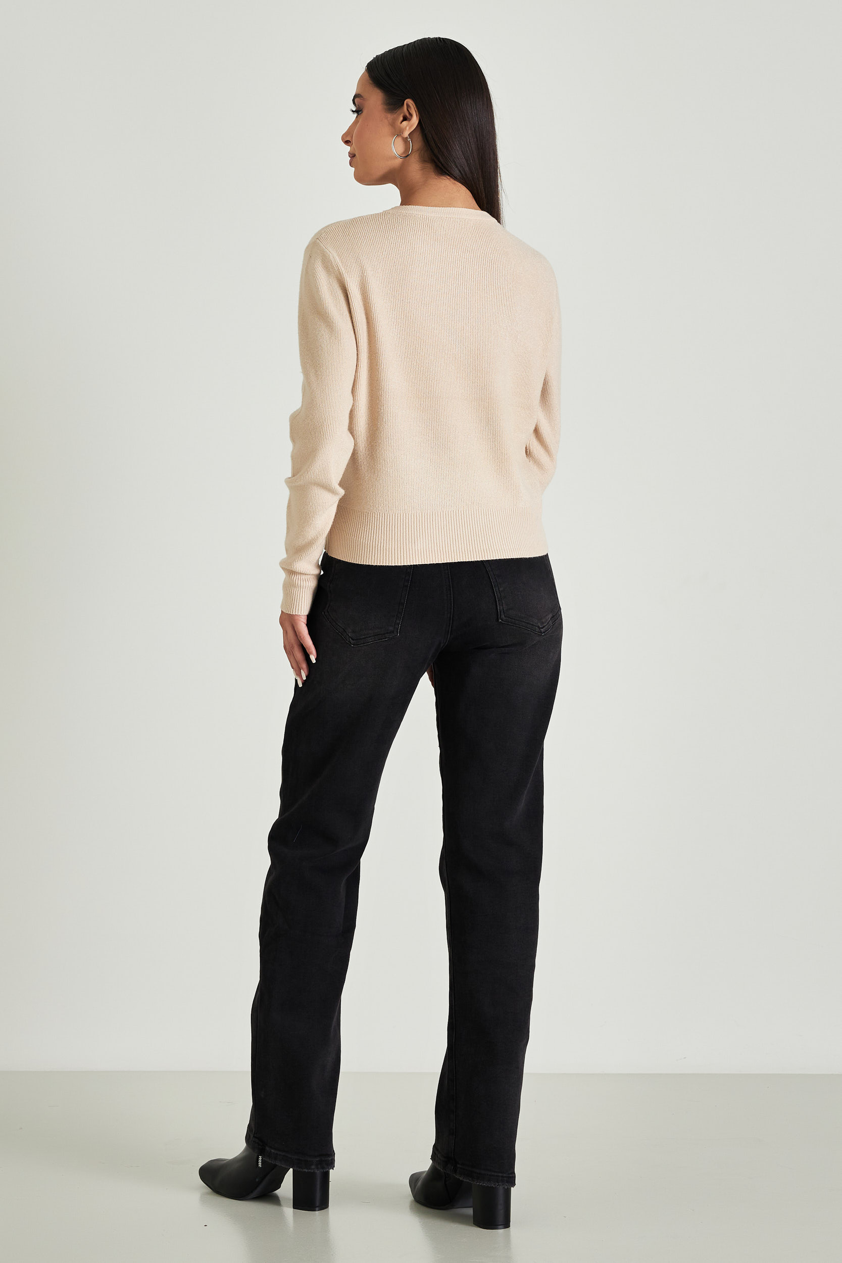 Picture of Ribbed sweater with waistband