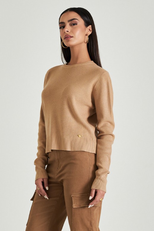 Picture of Ribbed sweater with waistband