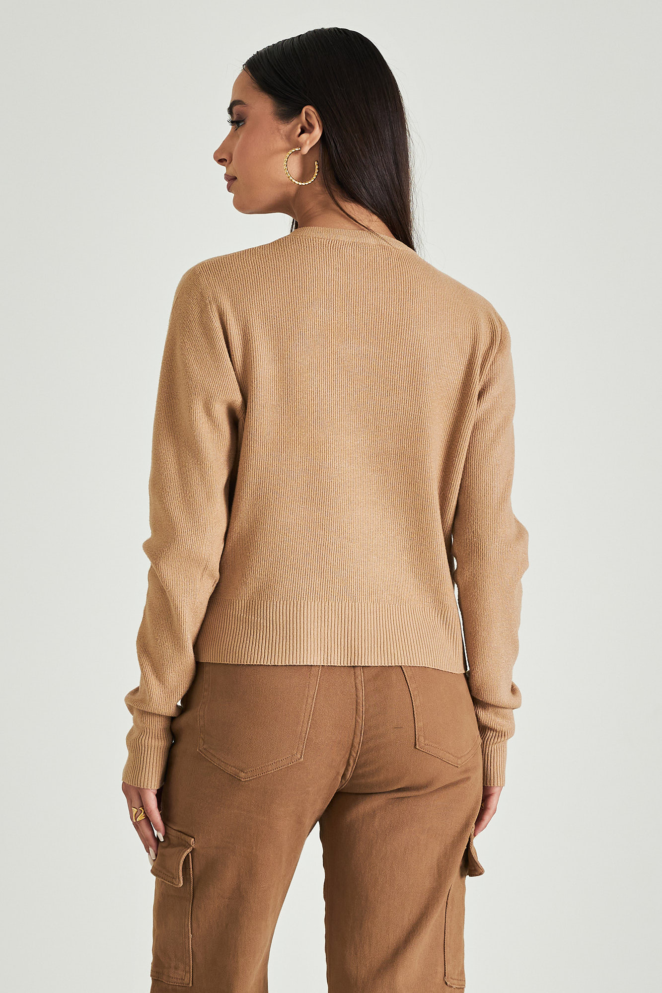 Picture of Ribbed sweater with waistband