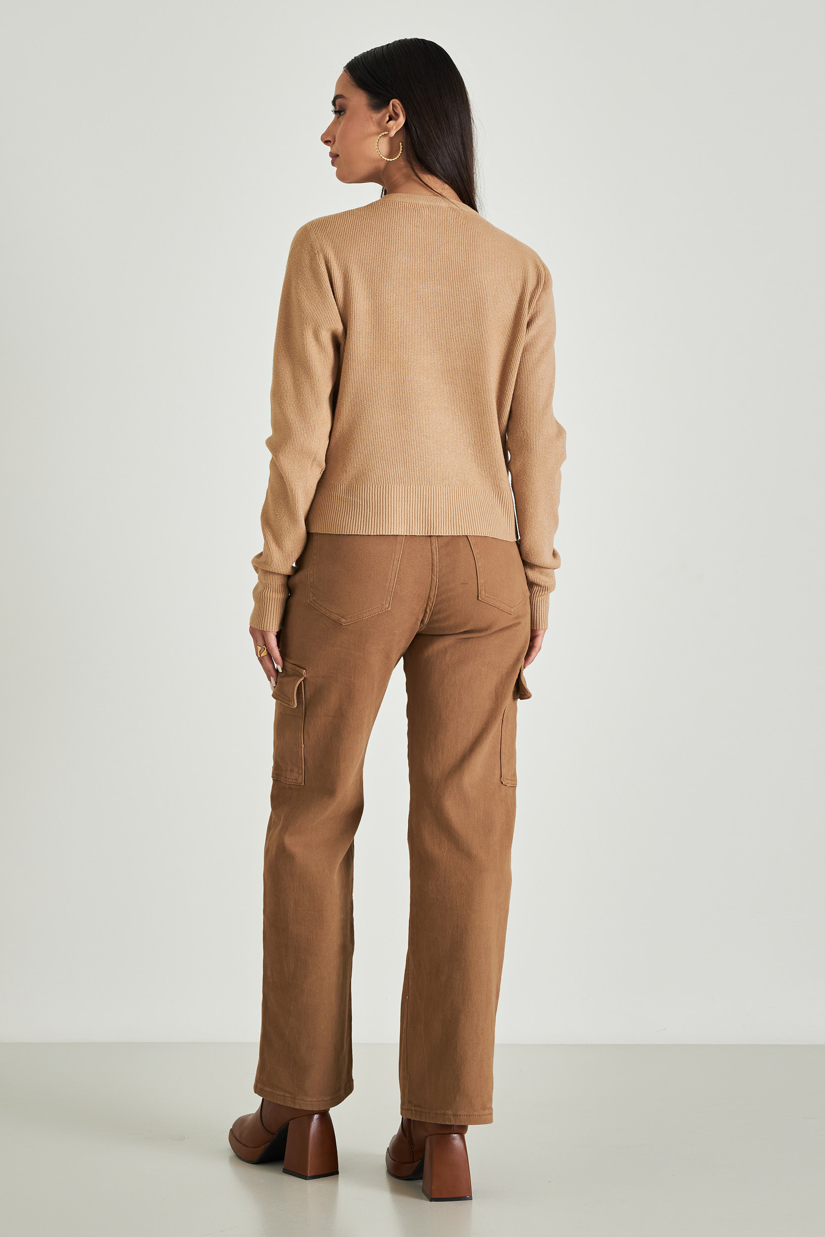 Picture of Ribbed sweater with waistband