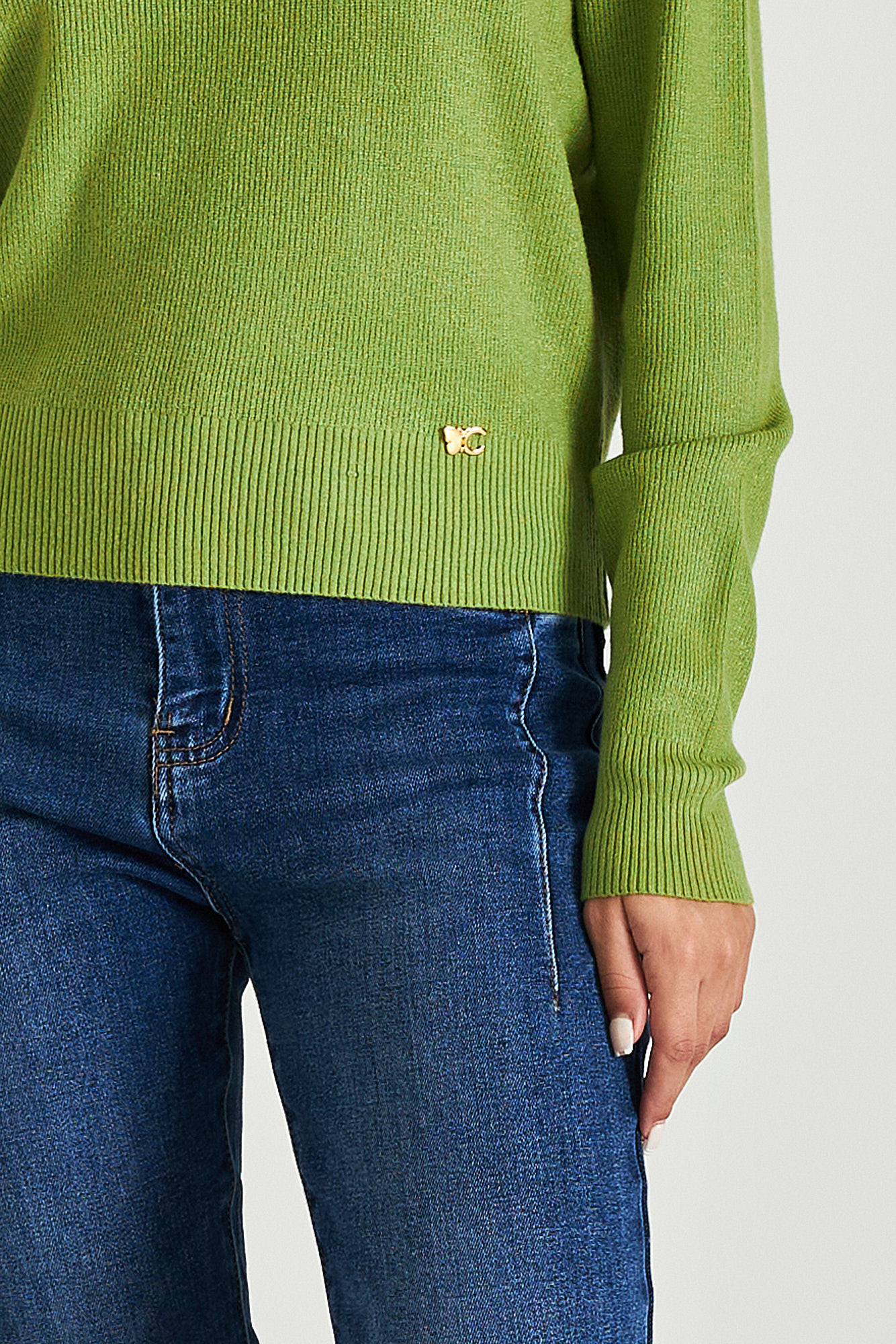 Picture of Ribbed sweater with waistband