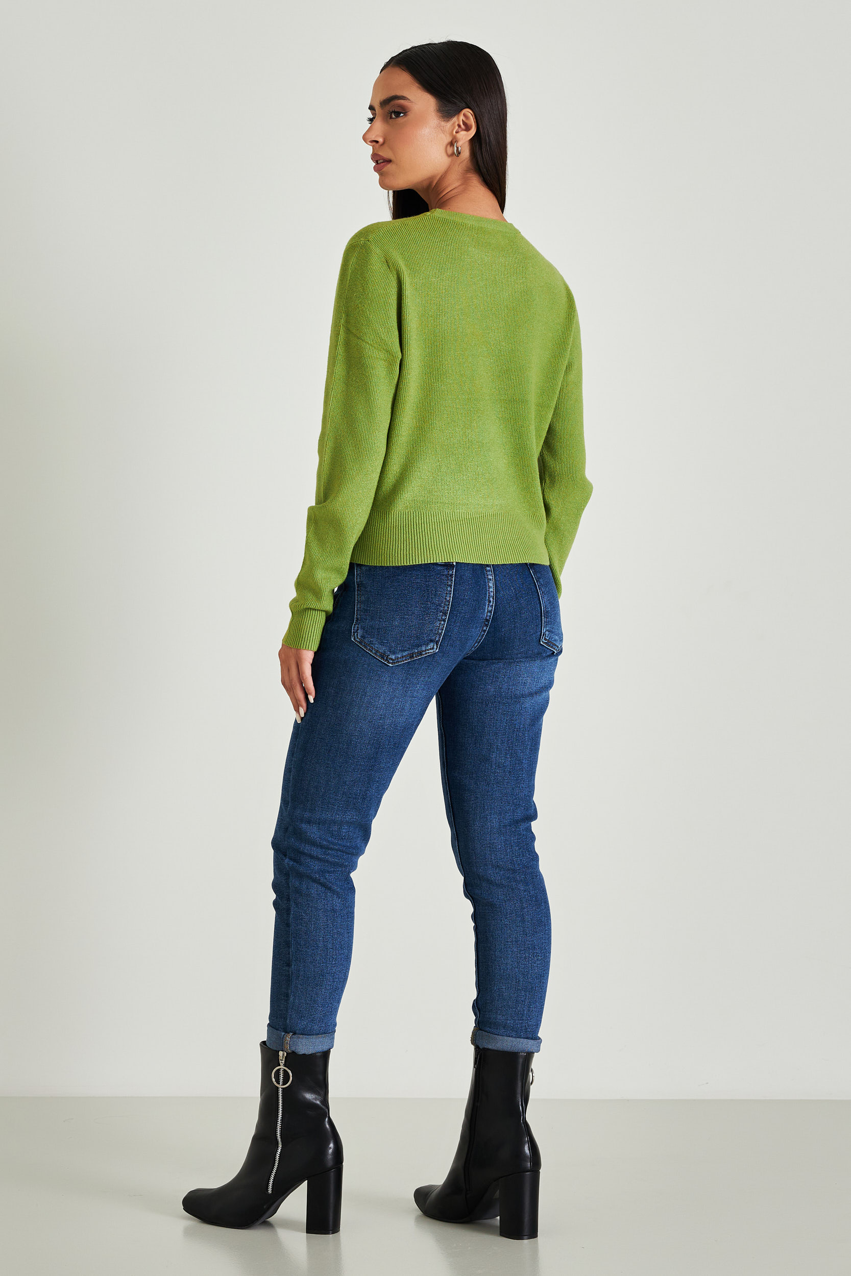 Picture of Ribbed sweater with waistband