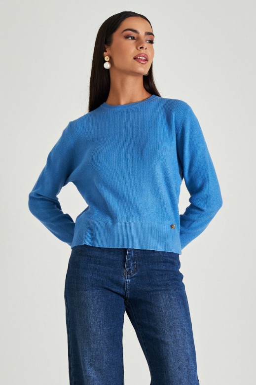 Picture of Ribbed sweater with waistband