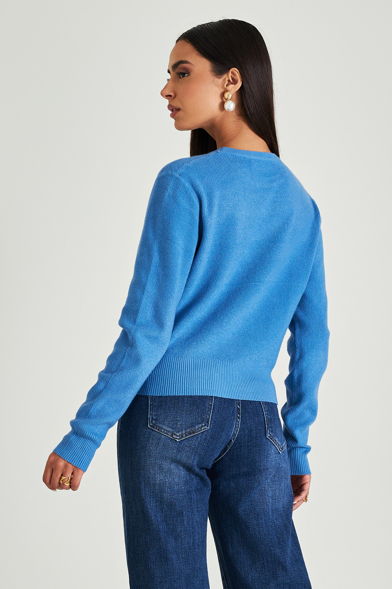 Picture of Ribbed sweater with waistband