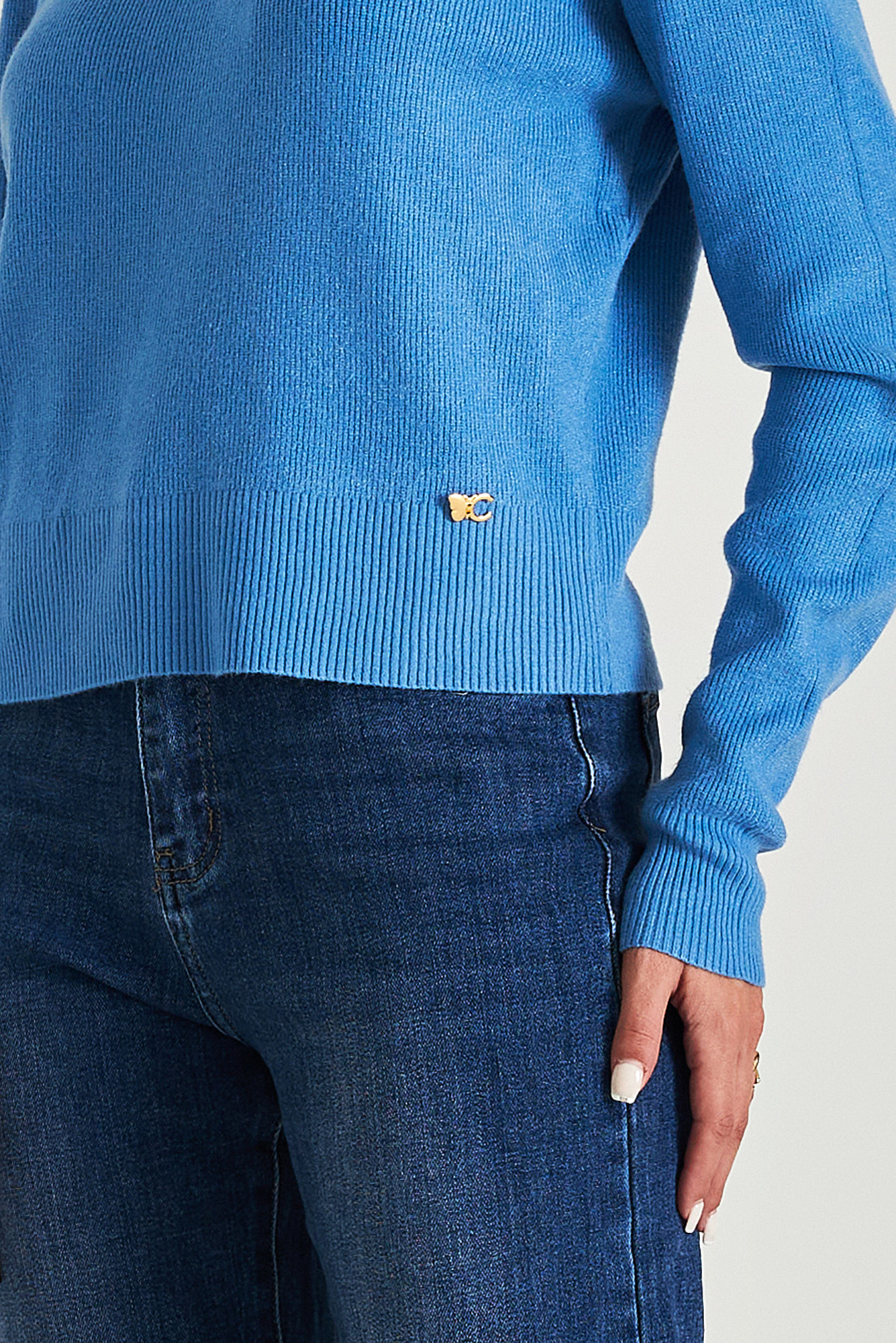 Picture of Ribbed sweater with waistband