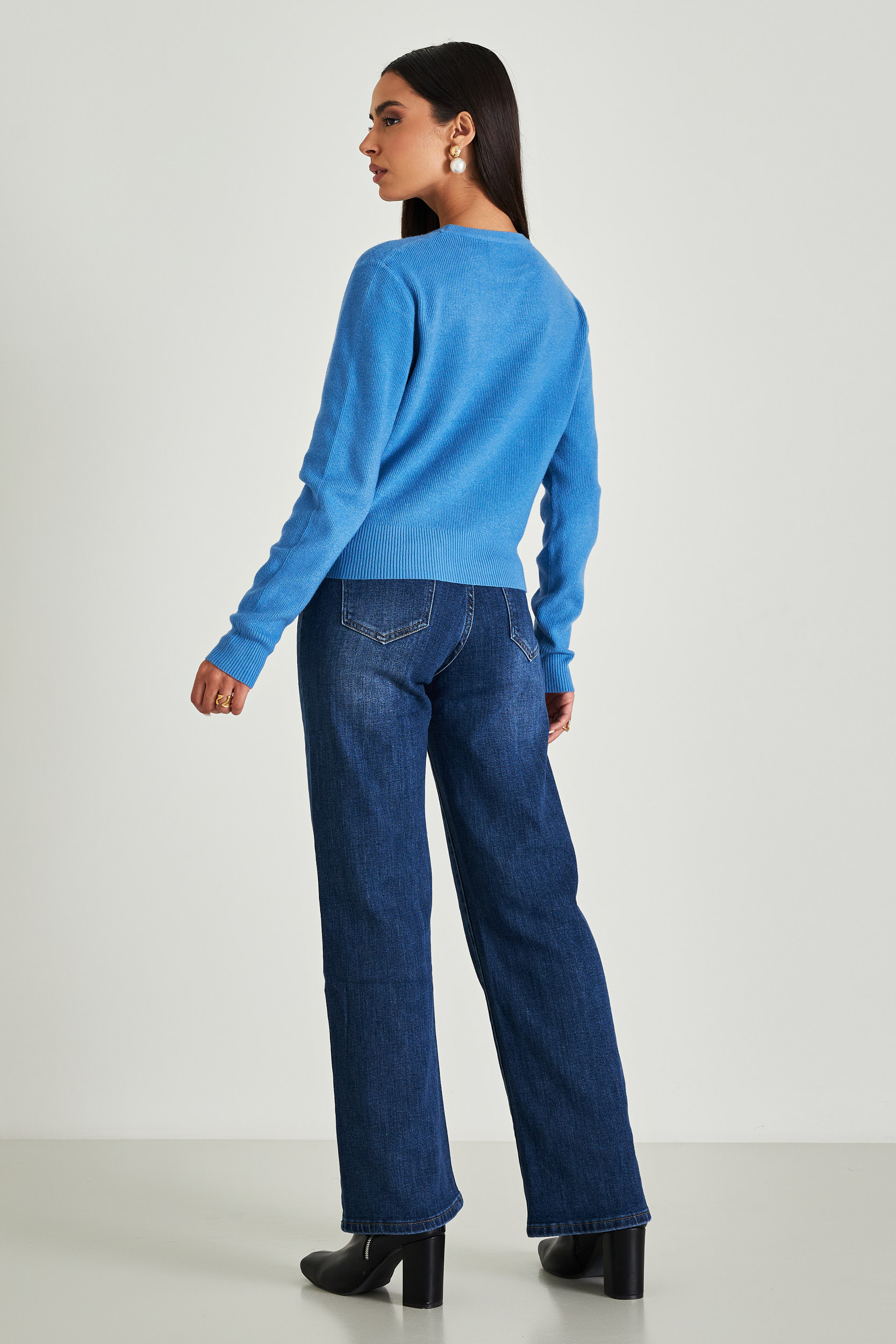 Picture of Ribbed sweater with waistband